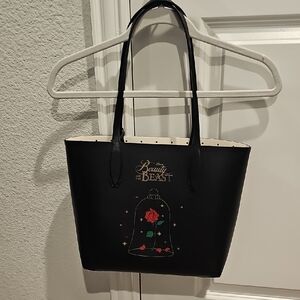 Kate Spade Black Classic Tote Bag with Embellishments